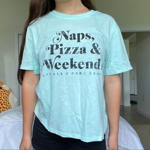 Blue Graphic Weekend Shirt